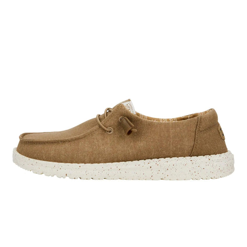 Hey Dude Women's Wendy Canvas | Women's Shoes | Women's Slip On Loafers | Comfortable & Light-Weight 10 Taupe