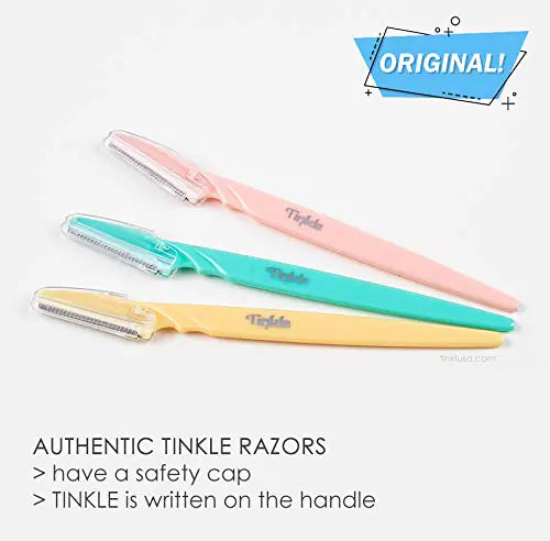 Dorco Tinkle Eyebrow Razors | 3-Pack Precision Dermaplane Tools | Ohutu ja lihtne näokarvade eemaldamine | Ideaalne spaapäevade ja ilukinkekomplektide jaoks, 1 tk