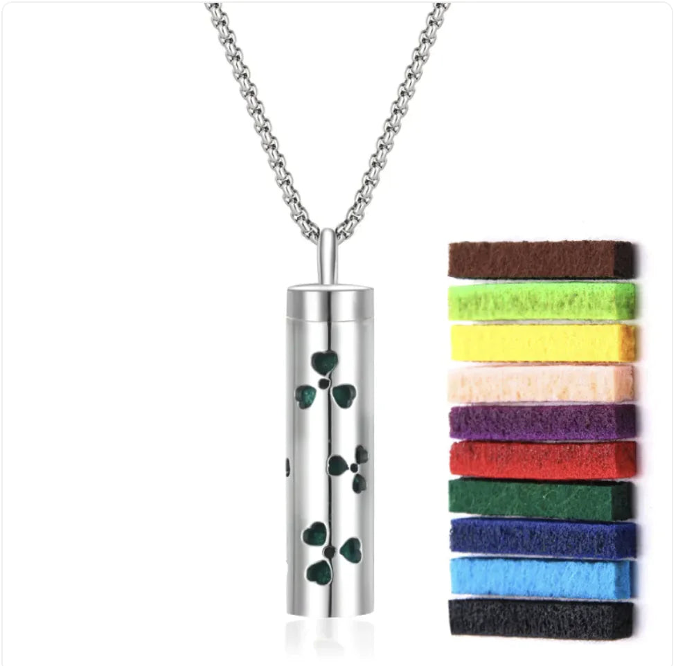 316L Stainless Steel Perfume Oil Diffuser Necklace