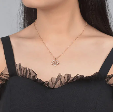 Simple Love Heart Collarbone Necklace