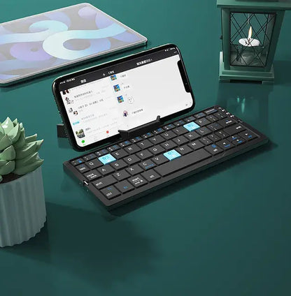 Teclado Bluetooth plegable y recargable