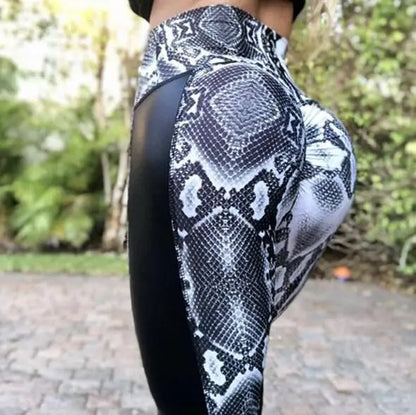 Leggings de cintura alta con estampado Schlangen