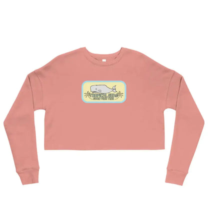 Women's Crop-Top Whale Tail Sweatshirt