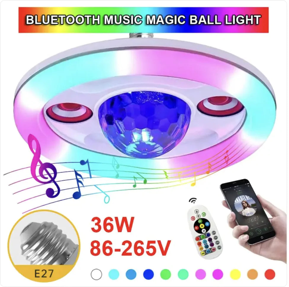 Bola de Luz de Palco LED con Bluetooth