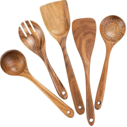 Acacia  HejK com Wood Cooking Spatula Set