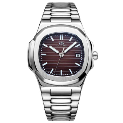 Men's Luminous Steel Band Watch