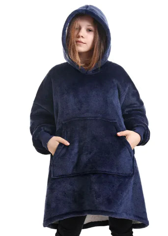 Women's Hooded Pullover Sweater Blanket