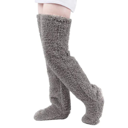 Over Knee High Fuzzy Long Sokker