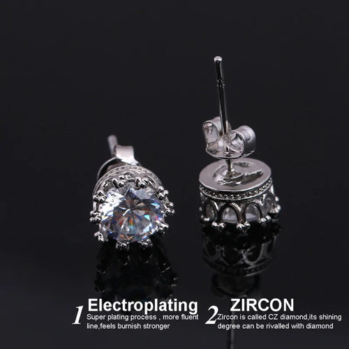 Zircon Stud Earrings