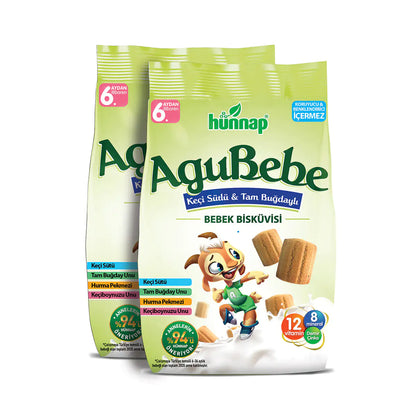 Hünnap Agubebe - Galleta integral de leche de cabra para bebé (400 g)