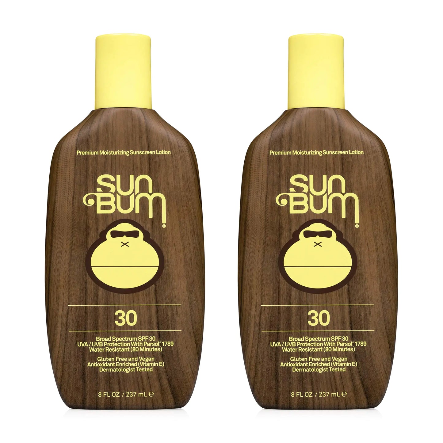 Sun Bum Sun Bum Original Spf 30 solkremkrem Vegansk og revvennlig (oktinoksat- og oksybenzonfri) Bredspektret fuktighetsgivende Uva/uvb-solkrem med vitamin E 8 unse 2 pakke 16 Fl Oz (pakke med 1)