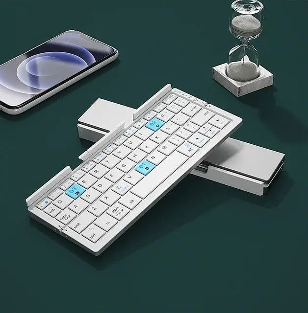 Teclado Bluetooth plegable y recargable