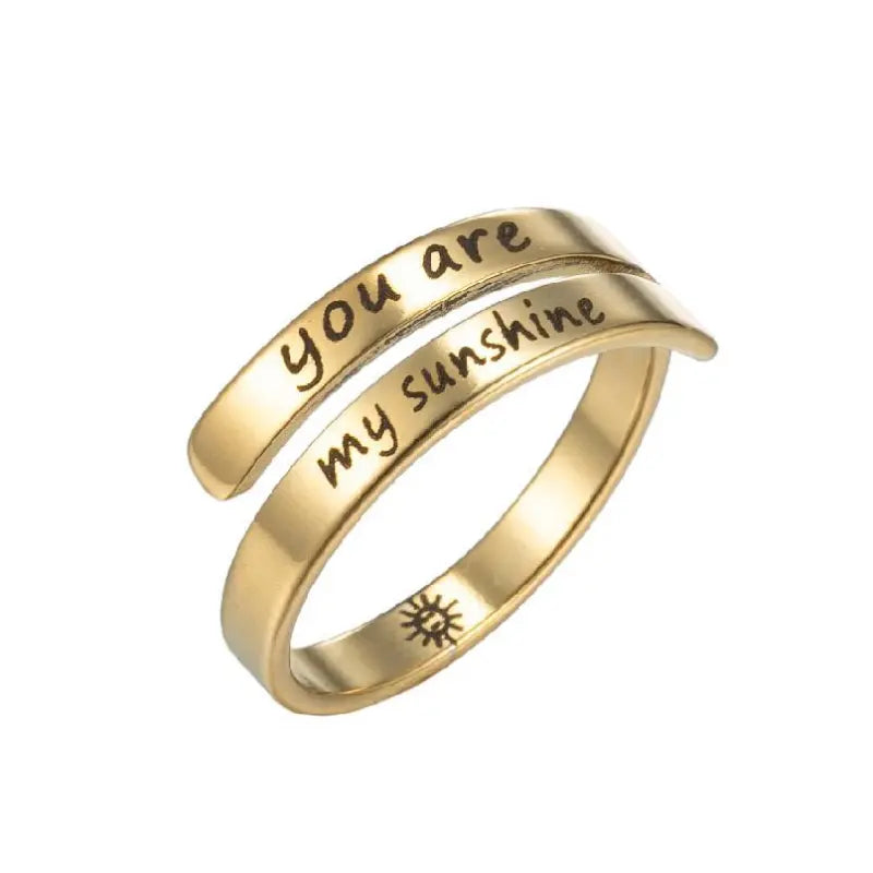 Engraved Adjustable Ring