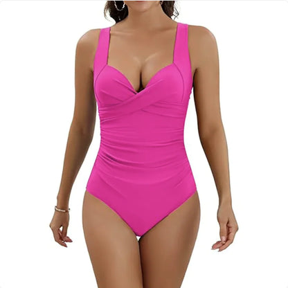 Push-Up One-Piece Swimsuit with Structured Cups