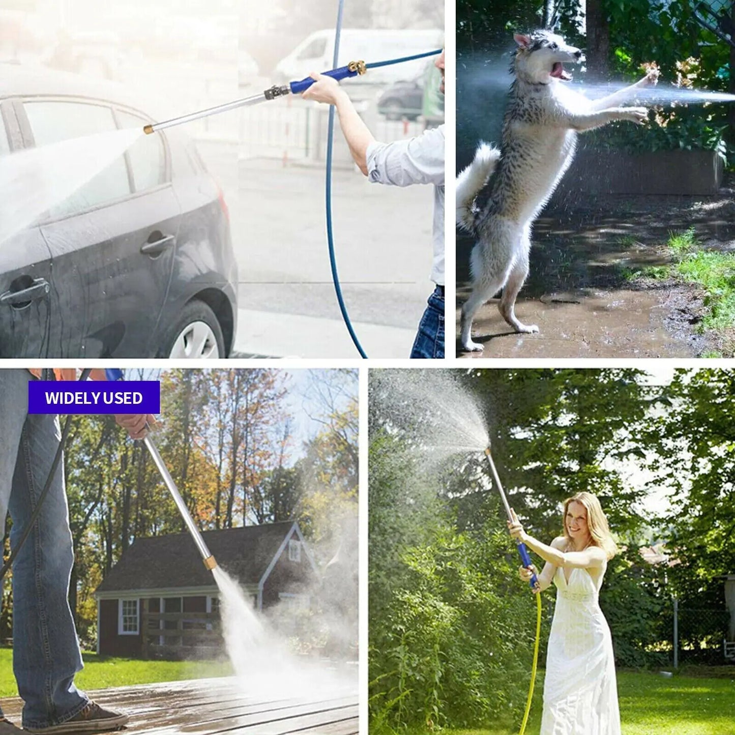 High Pressure Power Washer Water Spray Gun Nozzle Wand Attachment Garden Hose