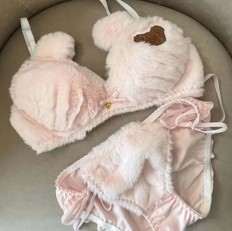 Women's Plush Underwear Suit