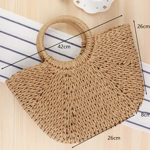 HejK.com Handmade Quality Straw Bag