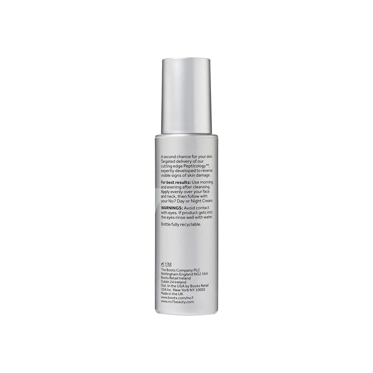 Sérum No7 Future Renew Damage Reversal - Sérum facial antiedad para una piel radiante - Ácido hialurónico + niacinamida para revertir el daño solar - Aprobado por dermatólogos, apto para piel sensible (22 ml) 22 ml (paquete de 1)