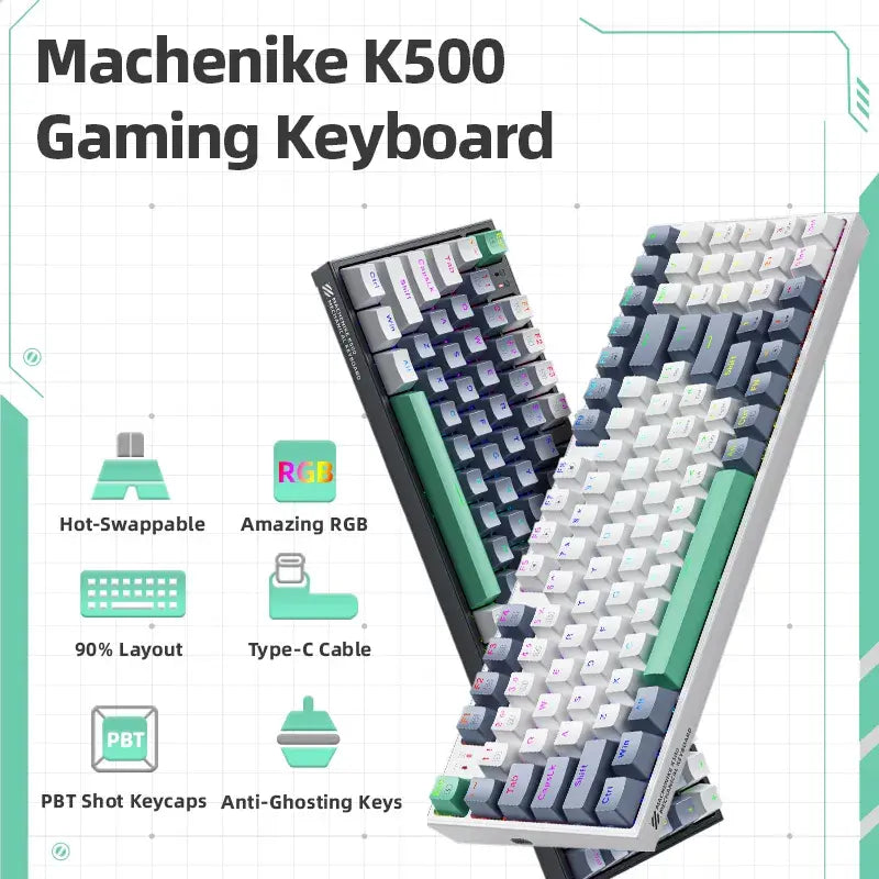 Teclado mecánico con cable Machenike-K500