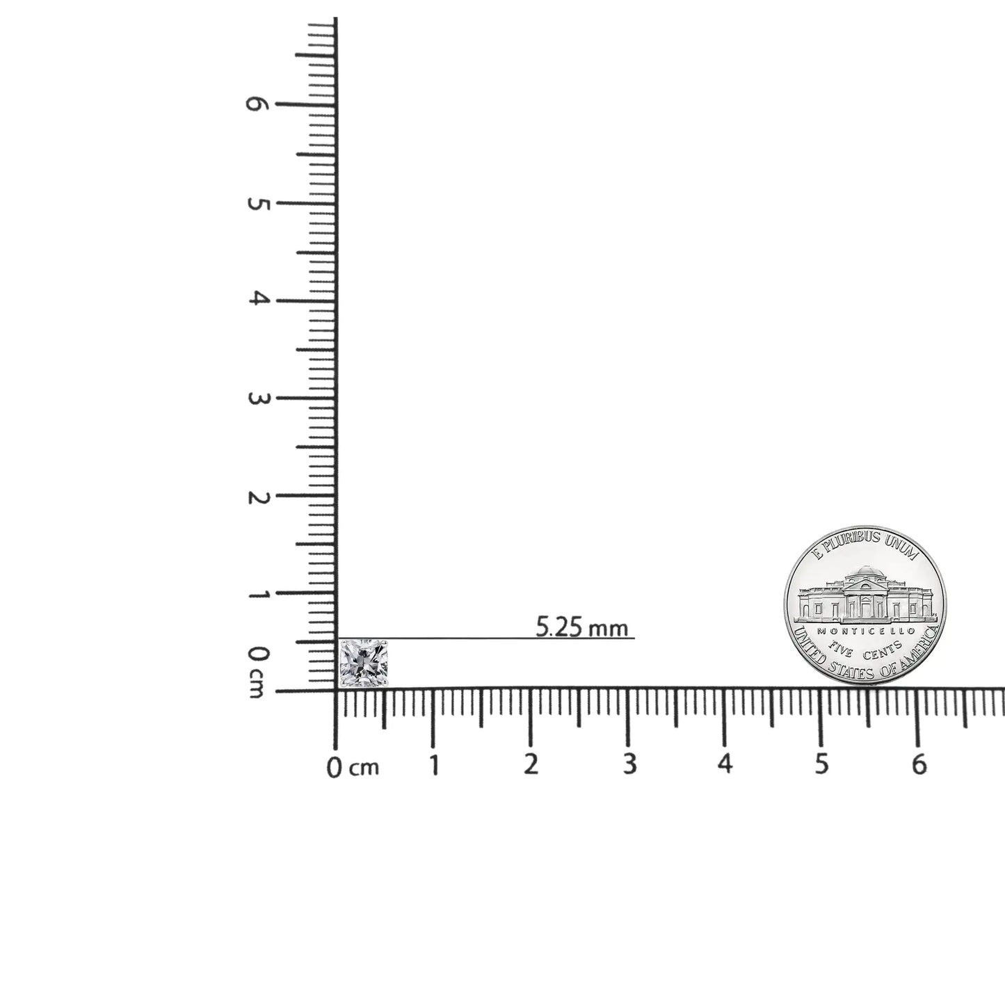 14K valge kullaga 1 1/2 Cttw Clarity täiustatud printsessilõikega teemantpasjanss kõrvarõngad (IJ värv, I1-I2 Clarity)