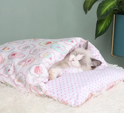 Cama extraíble para mascotas Ya sea que su mascota sea un gato pequeño o un perro grande, esta cama es adecuada para mascotas de todos los tamaños.