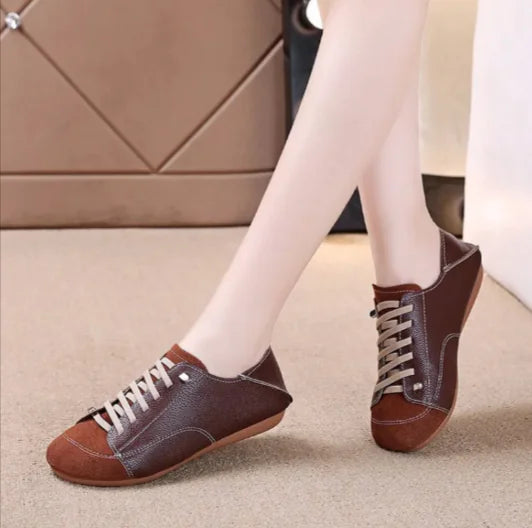 Women's Retro Round Toe Flat Shoes