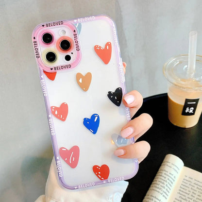 Funda para teléfono con grafiti de corazón