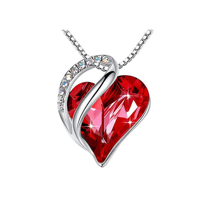 CrystalHeart Heart-Shaped Pendant Necklace