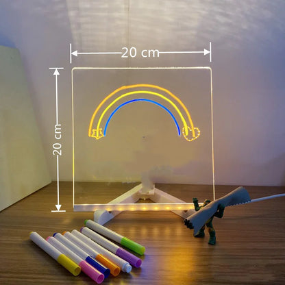 Lámpara LED acrílica para tablero de mensajes