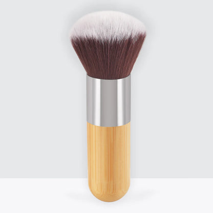 Women's Bamboo Handle Flat Makeup Brush