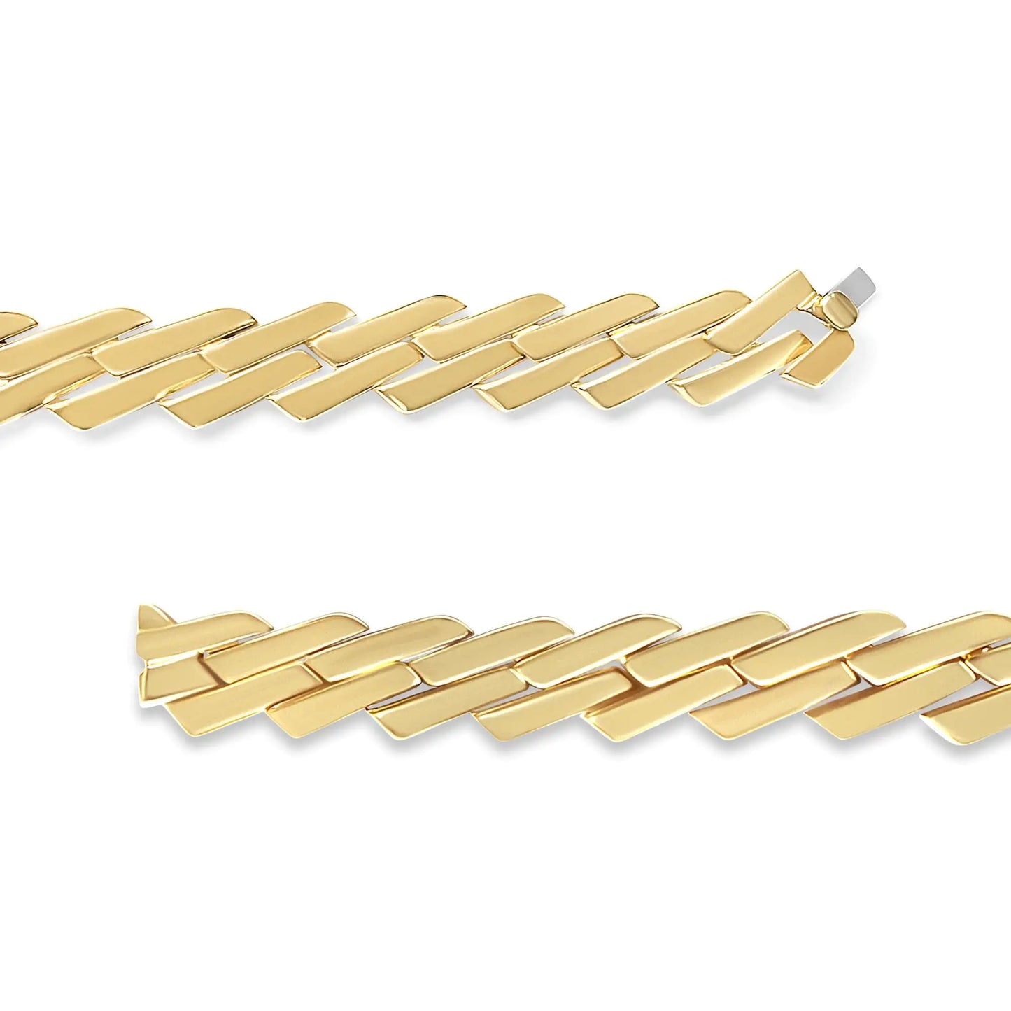 14k kollane kuld 2 3/4 Cttw Pave Diamond Miami Cuban Curb Link Chain 16" kaelakee (HI Color, SI1-SI2 Clarity)