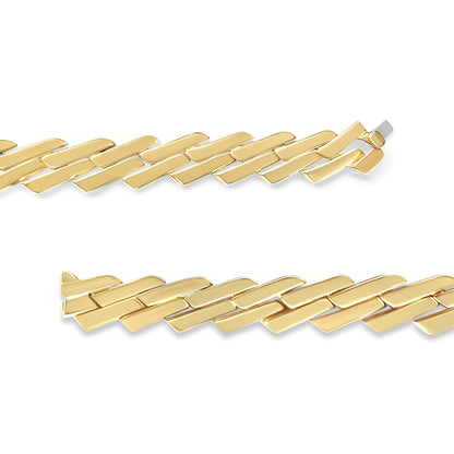 14k kollane kuld 2 3/4 Cttw Pave Diamond Miami Cuban Curb Link Chain 16" kaelakee (HI Color, SI1-SI2 Clarity)