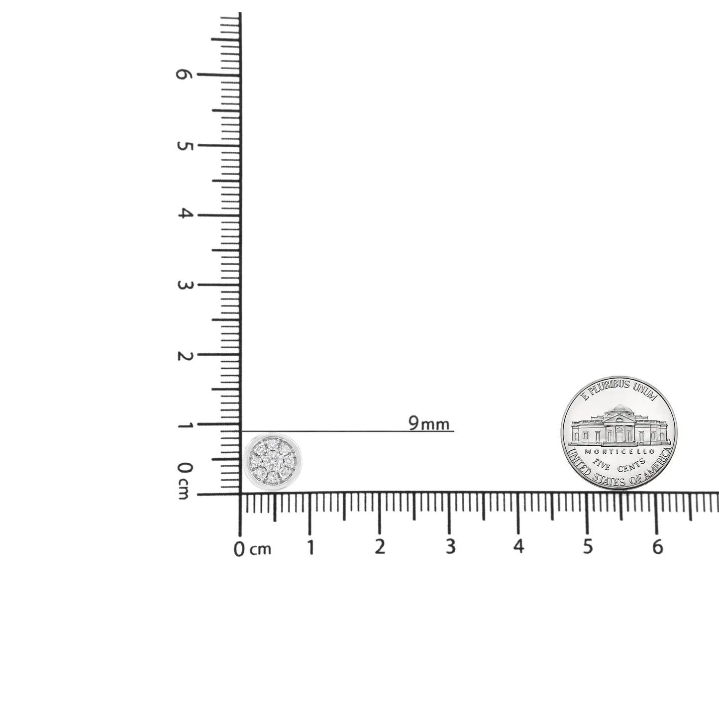 10K valgekuldne 1/4 Cttw teemantlillega ripats kaelakee (IJ värv, I2-I3 selgus) – reguleeritav 16-18" kett