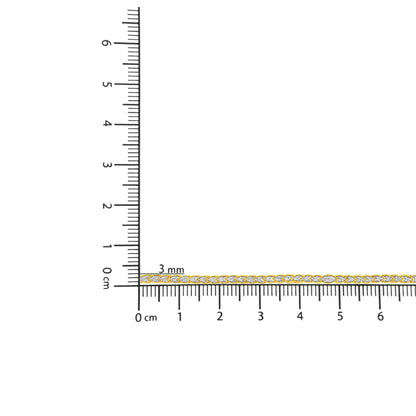 10K Gelbvergoldetes .925 纯银 1 克拉钻石臂章，Birnenform mit Krappenfassung（IJ Farbe，I1-I2 Reinheit） - 18,42 厘米