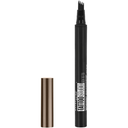 Lápiz de cejas Maybelline New York TattooStudio, marrón medio, 0.037 onzas líquidas. 360 MARRÓN MEDIO, 0.04 onzas líquidas (paquete de 1)