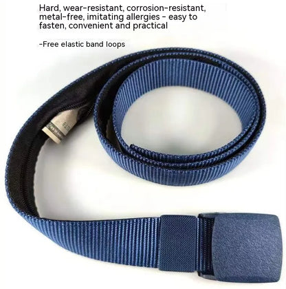 Nylon Zipper Travel Money Belt