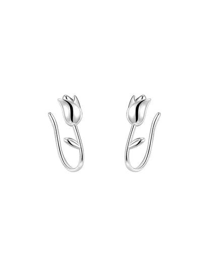 Irregular Liquid Metal Punk Hoop Earrings