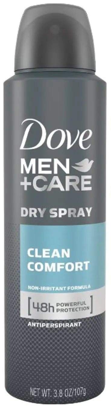 Dove Men + Care Dry Spray higistamisvastane aine, Clean Comfort 3,8 untsi (3 tk) 1,04 unts (11 tk)