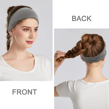 Diademas de moda para mujer, diademas anchas para yoga, entrenamiento, accesorios para el cabello, paquete de 6, diademas anchas lisas para yoga.