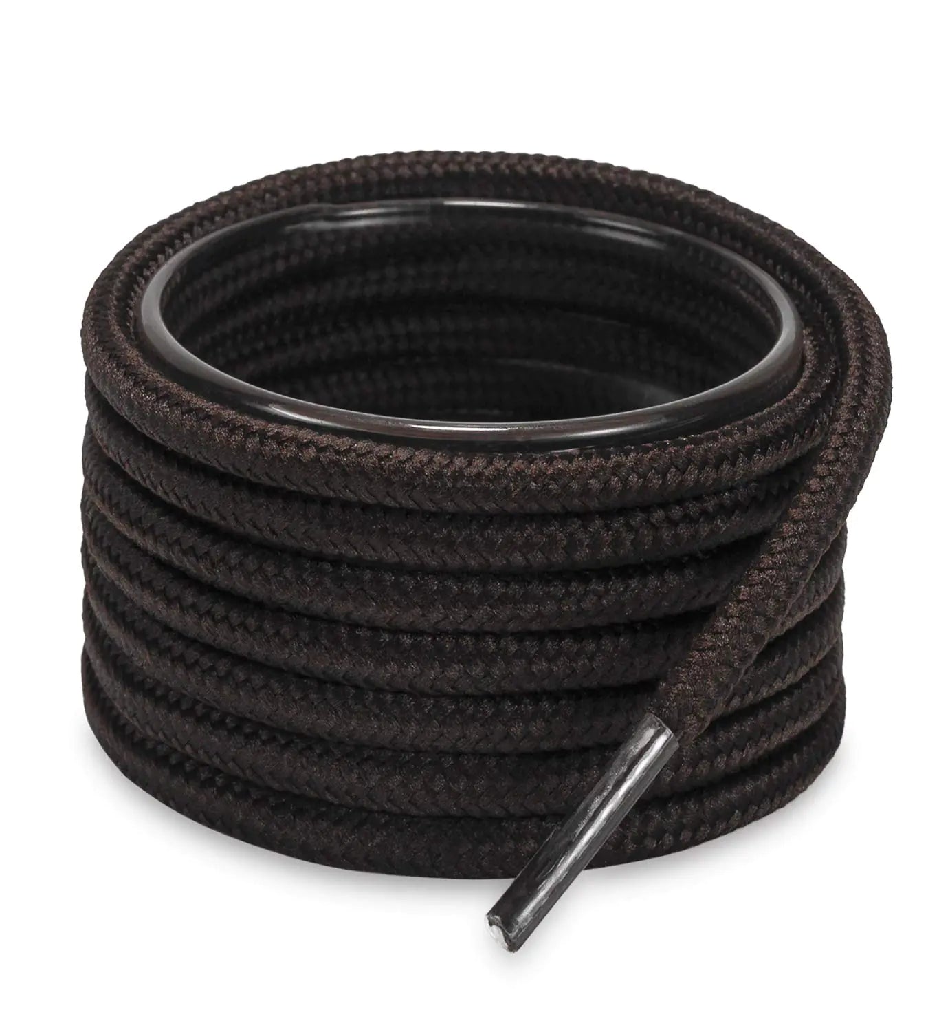 Shoemate Solid Color Round Shoe Laces for Sneakers, Boots and Athletic Shoes, Shoe Strings 24"(61cm) 17 Dark Brown