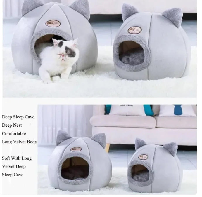 Sofá cama grande para gatos de invierno CozyNest