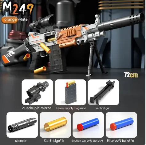 M249 Manual Soft Bullet Gun Toy