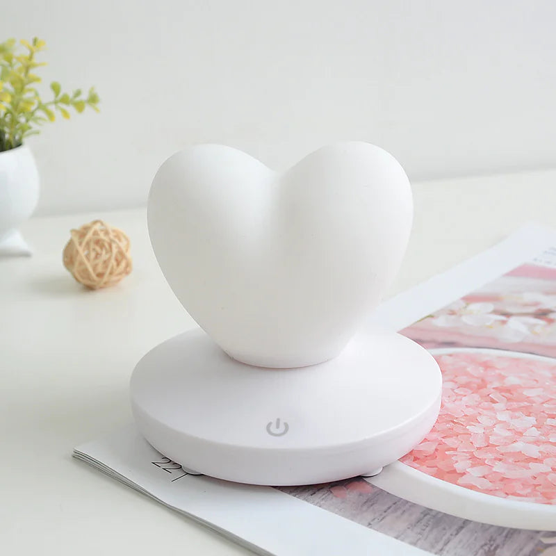 Romantic Heart-Shaped LED Night Light