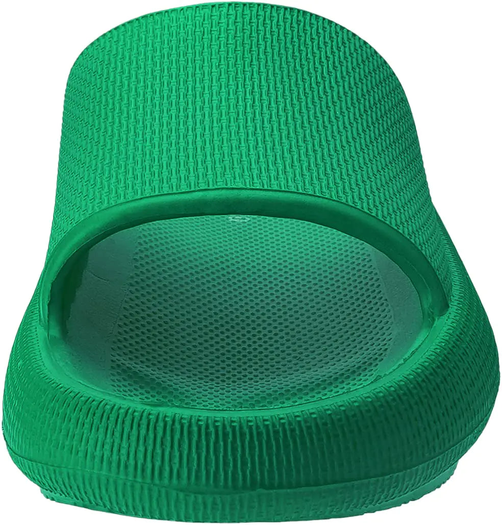 Sandalias de baño Joomra con almohada para mujer y hombre, antideslizantes, de secado rápido, con suela gruesa y suela ultra acolchada, talla 10.5-11.5 para mujer/9-10 para hombre, color verde