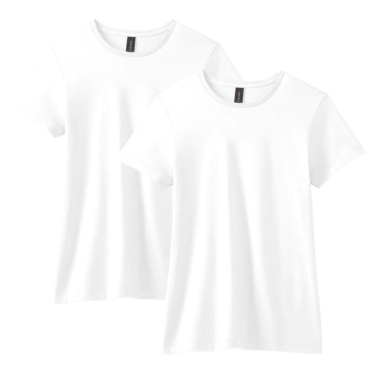 Gildan T-skjorte i myk stil for kvinner, Style G64000L, Multipack X-Large White (2-pack)