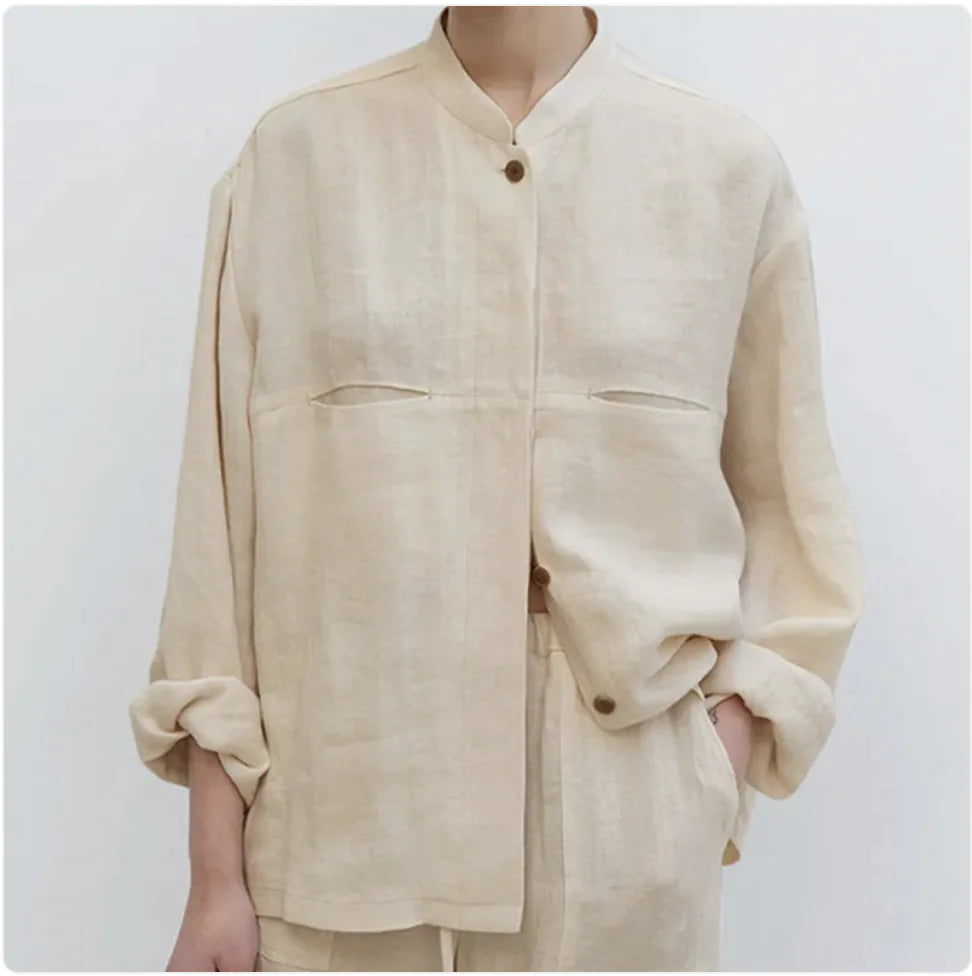 Women's Pure Linen Shirt