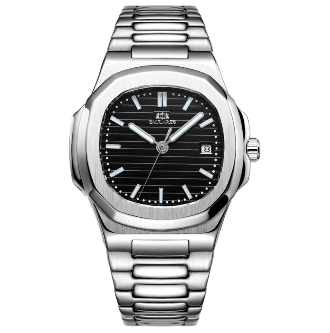 Men's Luminous Steel Band Watch