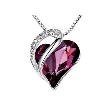 CrystalHeart Heart-Shaped Pendant Necklace