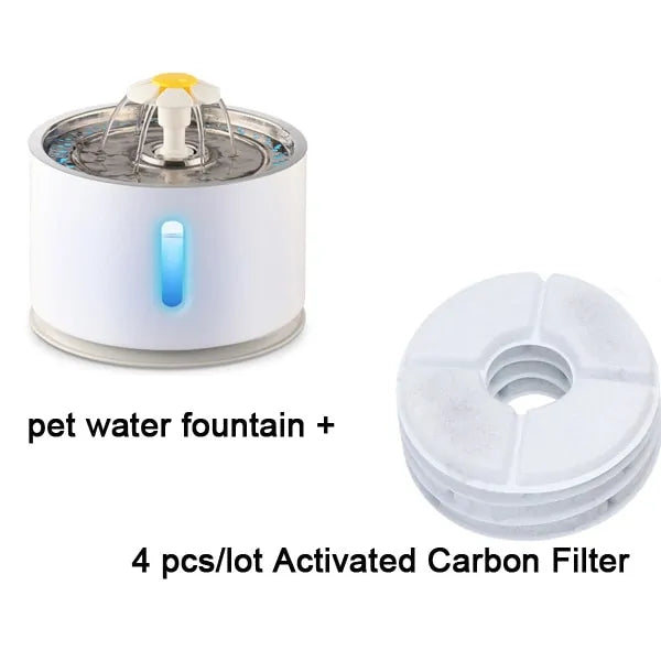 Automatic Pet Water Fountain USA The continuous water flow encourages pets to drink more, which can improve their overall health and hydration.