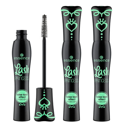 essens | Lash Princess False Lash Effect Mascara (3 Pack) | Flekksikker volum og lengde | Cruelty Free &amp; Paraben Free 0,4 Fl Oz (pakke med 3) Svart